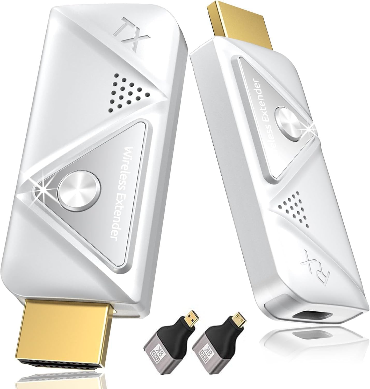 Photo 1 of Wireless HDMI Transmitter and Receiver 328FT/100M, 2.4G+5G Plug & Play Wireless HDMI Extender Kit 4K Decode for Video and Audio to Monitor from Laptop