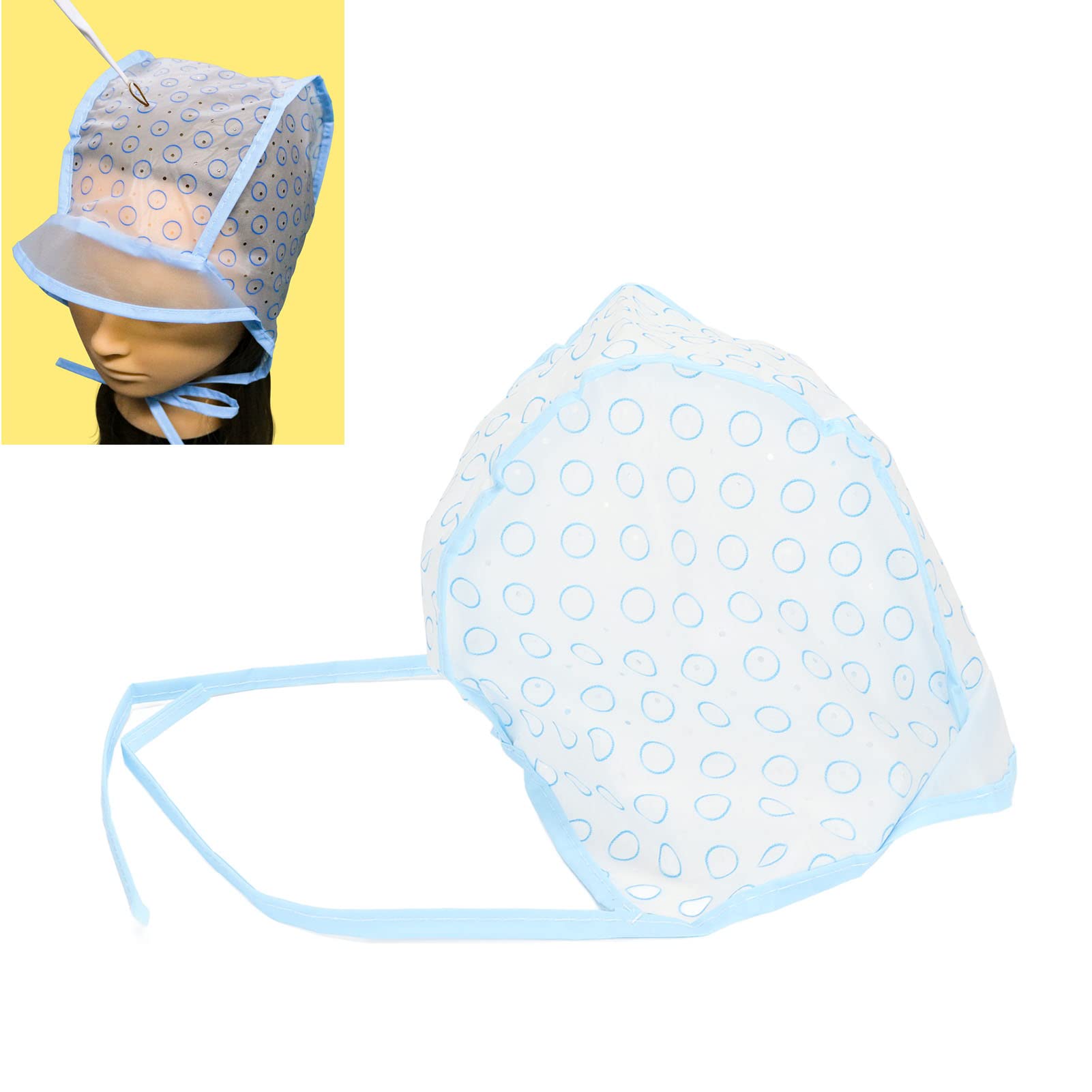 Sonew 10 Pcs Hair Highlight Cap, Disposable Coloring Highlighting Hairdressing Frosting Dye Hat for Tipping and Highlighting