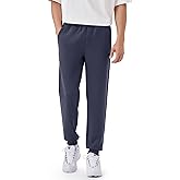 K-Swiss Men's Sweatpants with Pockets - Lightweight & Breathable Joggers for Men, Cuffed Track Pants for Casual Lounge