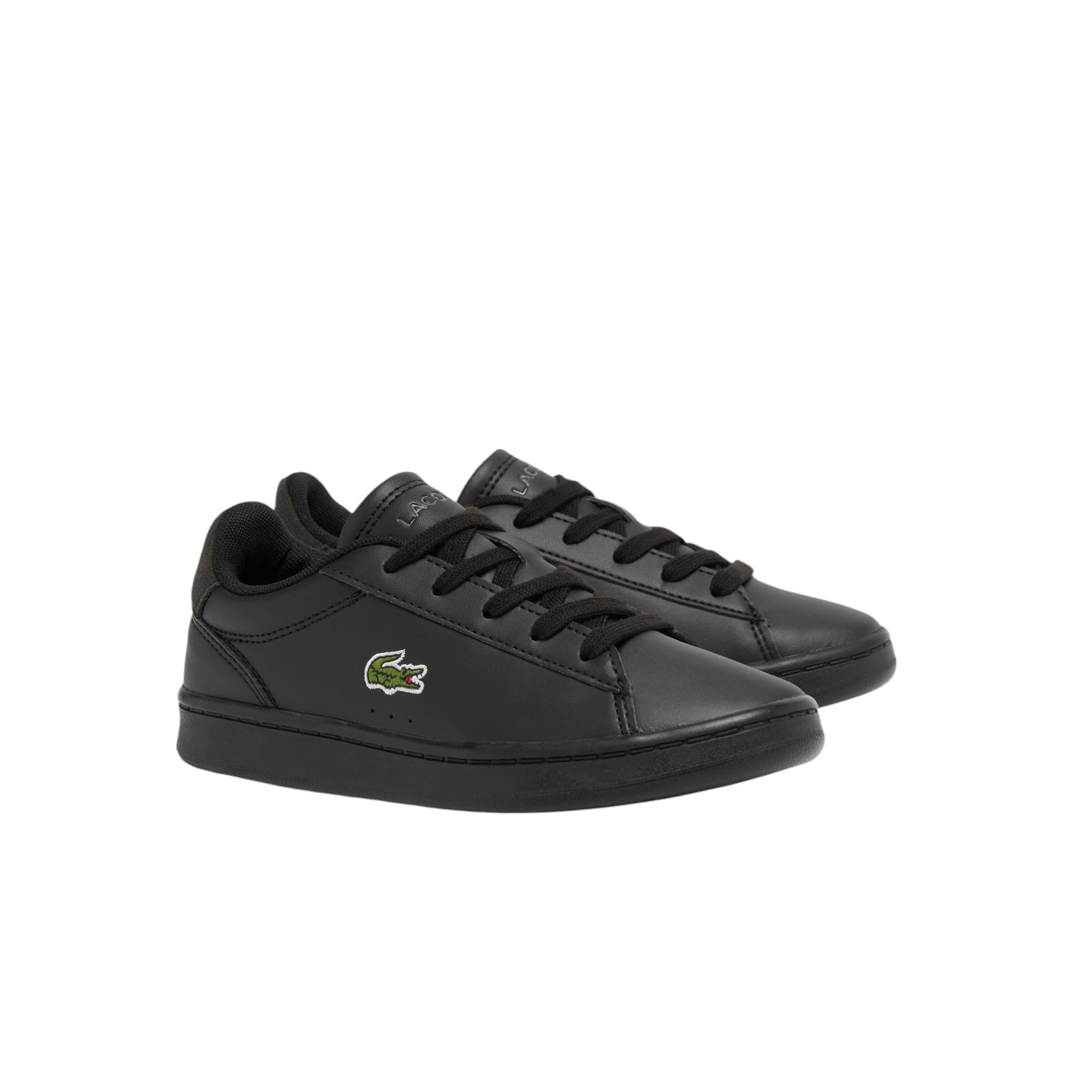 Lacoste Unisex-Child Children’s Carnaby Set Sneaker, Monochrome Black/Black, 13