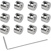 12pcs Set Screw Collars 2.05mm Bore Shaft Collars Screw Style | 7mm OD, 5mm Width, Landing Gear Collar Wheel Stopper for Automotive and Industrial Use