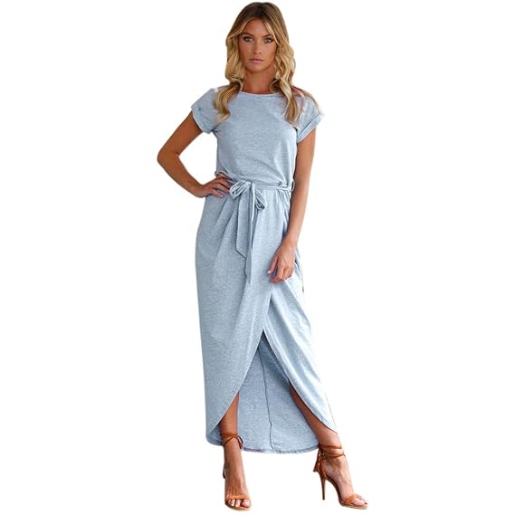 Covermason Robe Femmes Dété Maxi Longue Lâche Classique