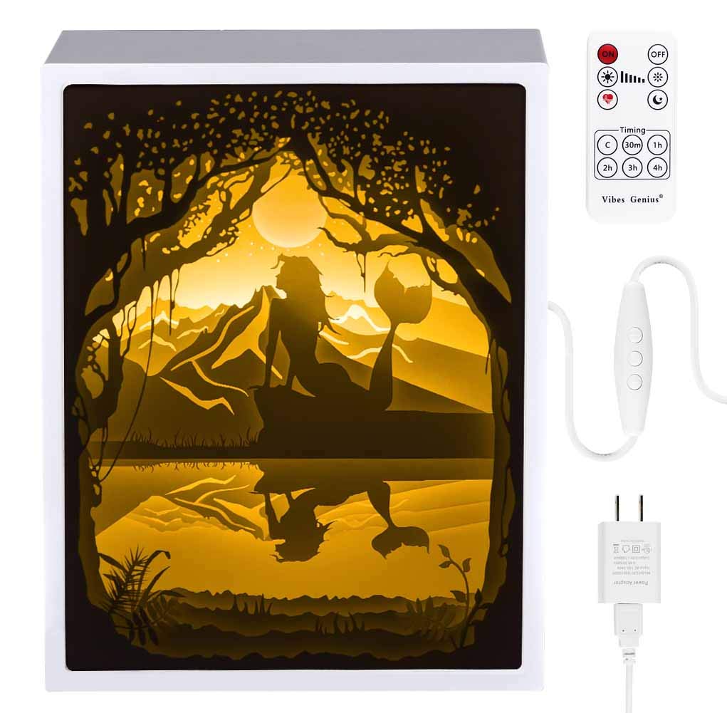 Papercut Light Boxes 3d Shadow Box Led Light Night Lamp