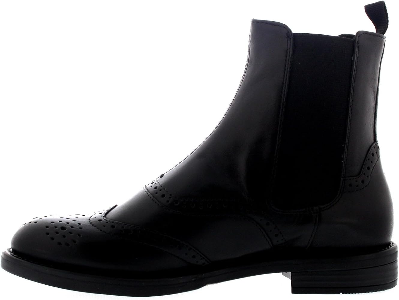 vagabond amina patent leather brogue chelsea boot