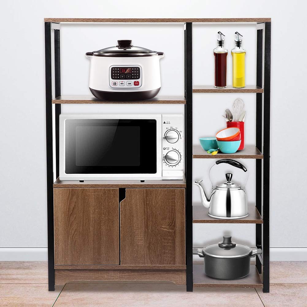 Mueble de Cocina Salón Armario Auxiliar para Microondas EBTOOLS Armario
