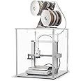 FNATR 3D Printer Enclosure for Bambu Lab A1 with AMS Lite, Cutout for Ventilation, Internal Dimensions 497 x 611 x 536 mm (XYZ), White