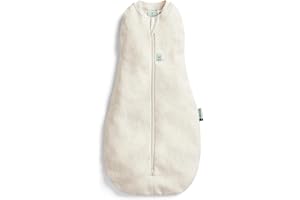 ergoPouch 1.0 tog Baby Sleep Sack 3-6 Months - Baby Sleeping Sack for Warm & Cozy Nights - Cocoon Swaddle Sack Baby Keeps Calm & Relaxed (Oatmeal Marle)