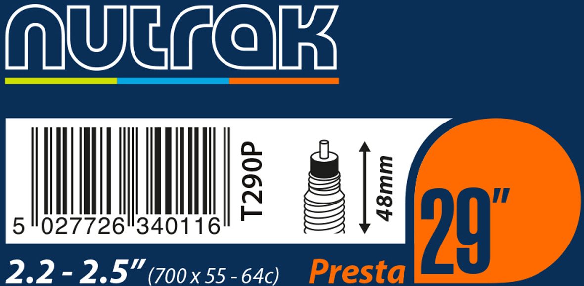 Nutrak 29 X 2.2-2.5 inch Presta inner tube