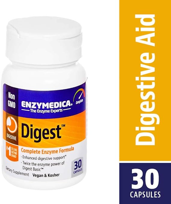 Enzymedica Digest, Complete Digestive Enzyme Formula, 30 Capsules Amazon.ca Health
