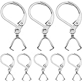 Hmjpng 20pcs Stainless Steel French Earring Hooks Leverback Earwires Hypoallergenic Earring Findings with Pendant Clasp for DIY Earrings Jewelry Making