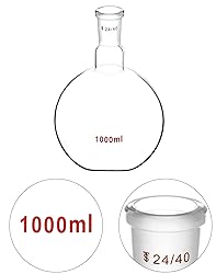 QWORK 1000ml Borosilicate Glass Boiling Flask with