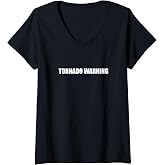 Women's Tornado Warning V-Neck T-Shirt