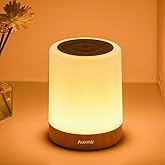 Auxmir Night Light for Kids Baby, Dimmable Touch Lamp for Nursery, 11 RGB Colors 5 Brightness, Portable Rechargeable Bedside Table Lamp for Nightstand, Kids Night Light for Bedroom Living Room, Brown