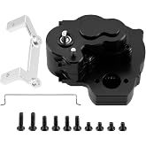 QUE-T RC Metal Transmission Gearbox with Gear for 1/18 FMS FCX18 LC80 RC Crawler Car Upgrade