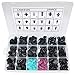 299PCS Car Retainer Clips Bump Clips Trim Clips with 18 Most Popular Sizes Auto Push Pin Rivets for Benz, BMW, Toyota, Honda, Subaru, Nissan