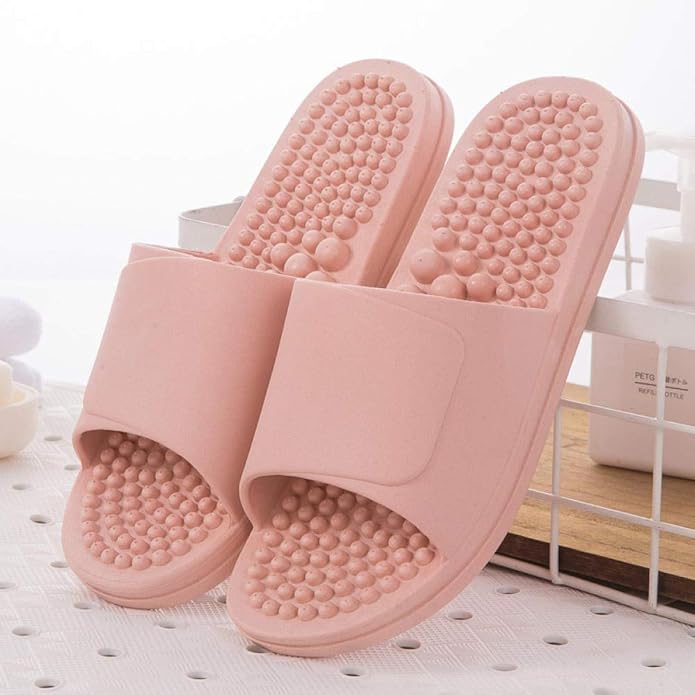 B/H Drain Quick Bathroom Mule, Foot massage slippers, nonslip bath