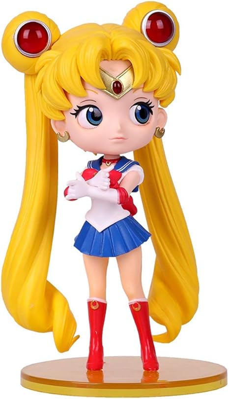 Amazon Co Jp 手作りアニメモデル美少女戦士セーラームーン美少女戦士セーラームーンアクションフィギュアアニメファンコレクション置物装飾工芸 H 6 6 ホーム キッチン
