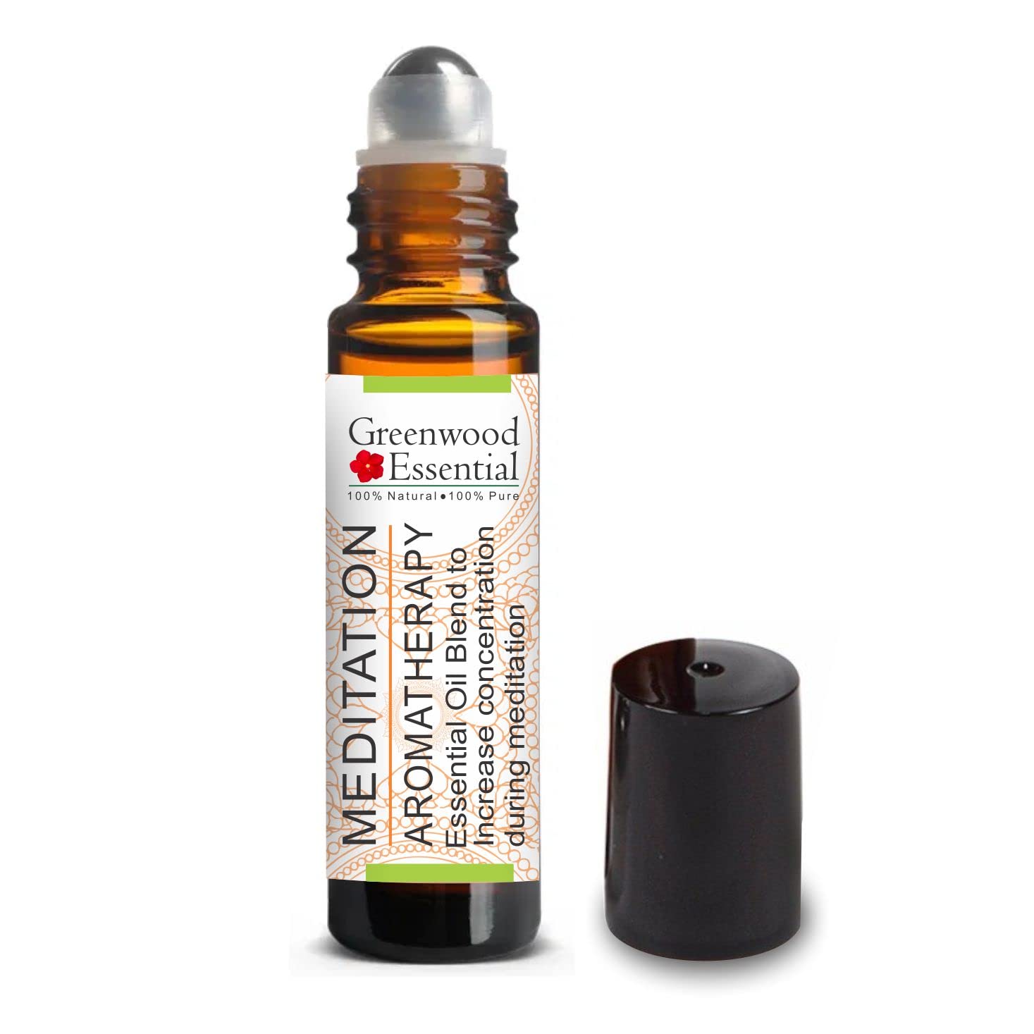 Greenwood Essential Meditation - Aromatherapy Essential Oil Blend to Increase Concentration During Meditation 10ml (0.33oz)