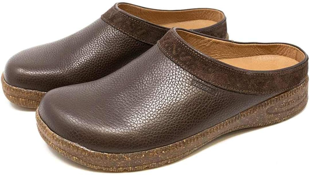 Stegmann Women's Leather Graz Sport Clog with Rubber Sole (6 B US