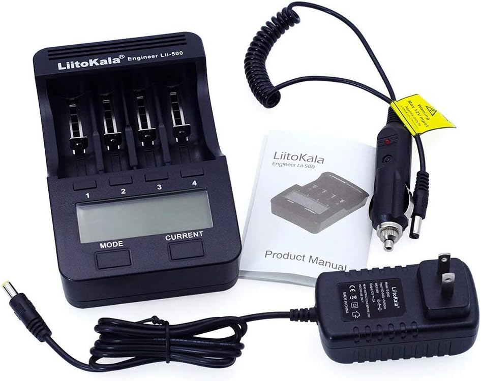 BeesClover liitokala lii-500 LCD Display 18650/26650 Speedy Rechargeable Lithium Battery Charger US regulations