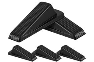 WSSROGY 3 Pack Rubber Door Stoppers Wedge for Bottom of Door on Floor