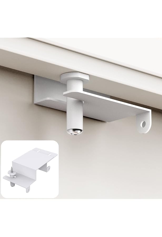 Adjustable Child Safety Door Top Lock - Metal Glide Lock For Interior & Exterior Doors, Childproofing Solution