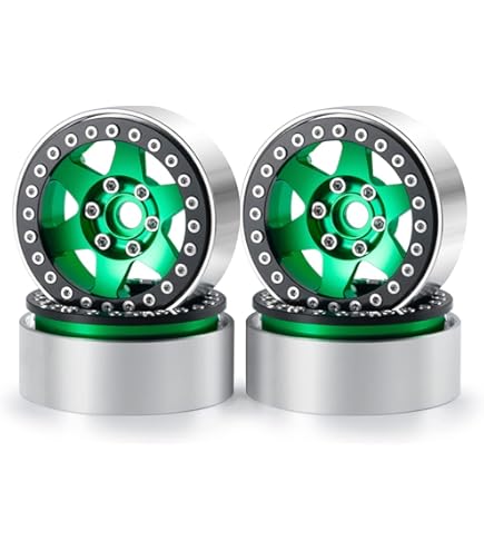 4PièCes 85Mm 1.55 Pouce Beadlock Jantes Pneus Ensemble pour 1-10 RC