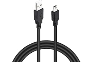 Suptig Charging Cable Mini USB Charging Cable 2 Pack Compatible for Gopro Hero 4 Silver Hero 4 Black Hero 3+ Silver Hero 3+ Black Hero 3 White Hero 3 Black Hero 3 Silver Hero 2 Hero 1(Black)