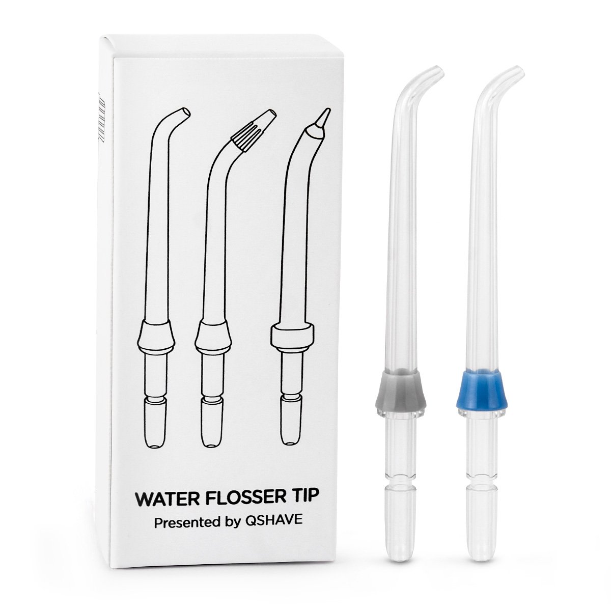Water Flosser Tips (8 pcs Combo Kit) Includes Classic Tip, Pocket Tip, Tongue Cleaner, Orthodontic Tip, High Pressure Tip, Mist Tip, Brush Tip : Beauty