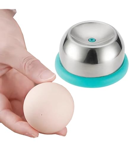 SNOMEL Lot de 2 perceurs d'œufs avec broche rétractable et base stable, aiguille en acier inoxydable, outil de piquage à œufs pour rangée et coquille d'œuf dur pour la cuisson, l'ébullition, la SNOMEL Lot de 2 perceurs d'œufs avec broche rétractable et base stable, aiguille en acier inoxydable, outil de piquage à œufs pour rangée et coquille d'œuf dur pour la cuisson, l'ébullition, la