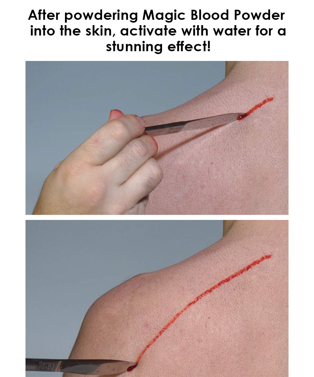 Graftobian Magic Blood Powder Shaker with Instructions - Special FX Makeup (0.04 oz)