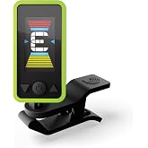 D'Addario Eclipse Headstock Clip-On Guitar Tuner, Green | Eclipse clip-on tuners provide fast, accurate tuning, easy visibility, and reliable performance for guitar players.