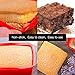 Aokinle Silicone Cake Pan-9 Inch Square Baking Mold,Non-Stick Cake Mold,Brownies Pan.BPA Free Brownies Pan-Red