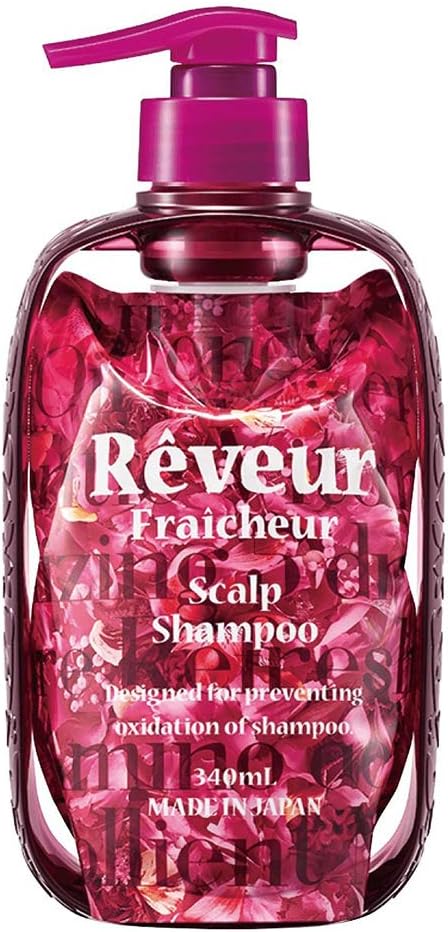 Reveur Fraicheur Scalp Hair Shampoo Dispenser Set 340ml - Floral Ginger Scent (Green Tea Set)