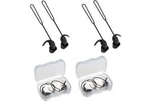 Nordquest triple structure Anti-lost lanyard swimming earplugs, 2 pairs of waterproof and ultra-comfortable, suitable for swi