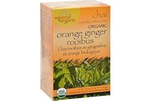 Organic Chai Tea, Orange Ginger Rooibos, Naturally Caffeine Free by imperial organic, 18-pack