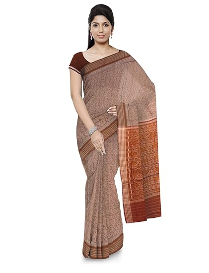 Odisha Handloom Ikkat Womens Cotton Saree (Multi-Coloured, orissa art 35)