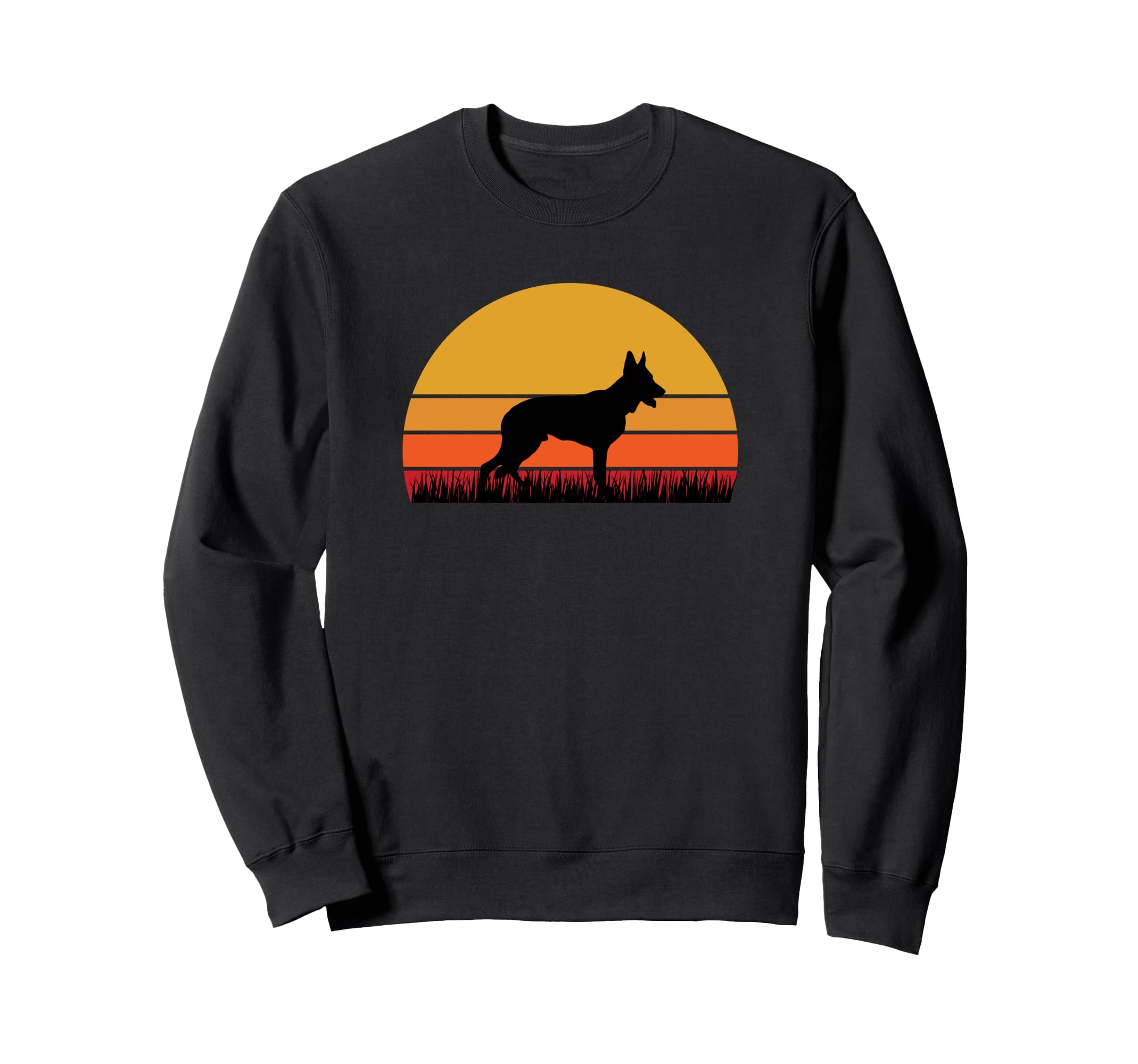 German Shepherd GSD Dog Pup Puppy Dog Mom Orange Black Sweatshirt