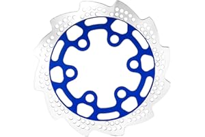 XSYGO Aluminum Rear Brake Rotor for LOSI 1/4 Promoto-MX Motorcycle RTR Upgrade Parts Rear Brake Disk (Replace Part LOS362010) (Blue)