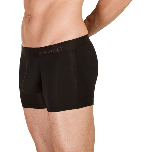 Slip Homme Obviously PrimeMan - Modal, Noir, Confort Ultime, Neuf Avec étiquettes