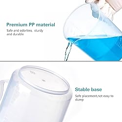 Aeseusia Graduated Cylinders Plastic Beakers, 10ml