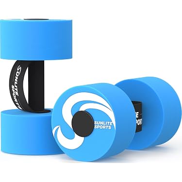 thumbnail image 2 of Water Aerobics Set 4-Piece - Foam Dumbbells & Aquatic Cuffs For Pool Exercise & Training 2 of 11