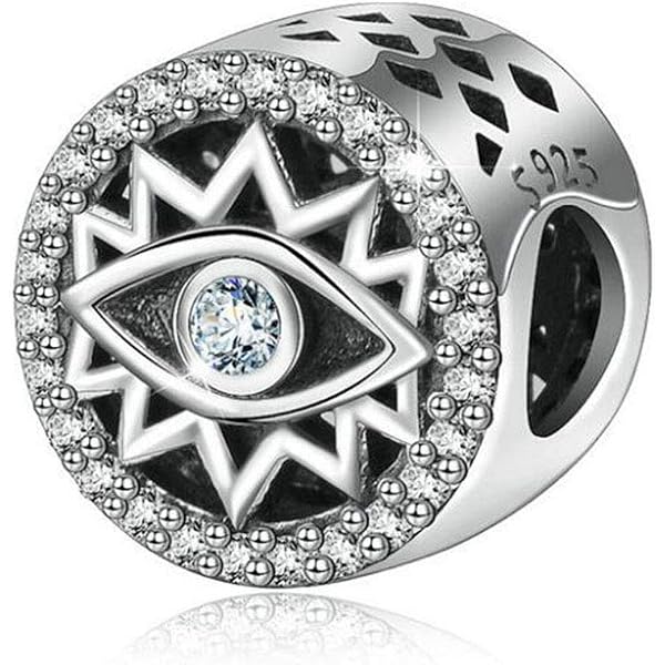 925 Sterling Silver Lucky Symbols Ring – Elephant, Owl, Horseshoe, Evil Eye, Size 11, Handmade In USA