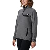 Columbia HELVETIA HALF SNAP - Felpa in pile - black/nero