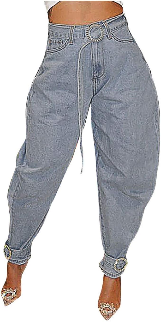 high waisted buckle trousers