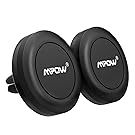 Magnetic Car Phone Mount, Mpow [2 PACK] Universal Air Vent Car Mount Phone Holder, Strong Magnet Phone Mount Holder for Cell Phones and Mini Tablets, With 4 Metal Plates
