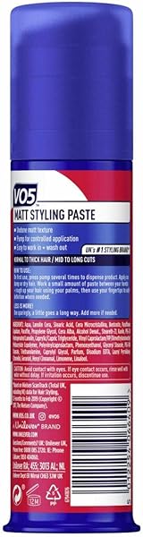 VO5 Extreme Style Matt Paste 100 ml Texturising Moulder Firm Hold Reworkable view 2
