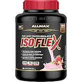 ALLMAX Nutrition - ISOFLEX - 100% Ultra-Pure Whey Protein Isolate - Strawberry - 5 Pound