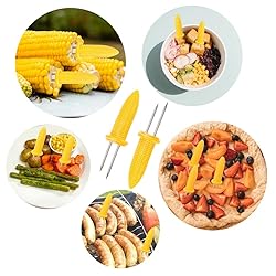 PEOUWNES Stainless Steel Corn Holders - 16 Pack