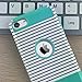 ULAK iPod Touch 7 Case, iPod Touch 6 Case, Slim Fit Dual Layer Hard PC Back+TPU Shockproof Interior Protective Case Cover for Apple iPod Touch 5th/6th/7th Generation, Minimal Mint Stripes